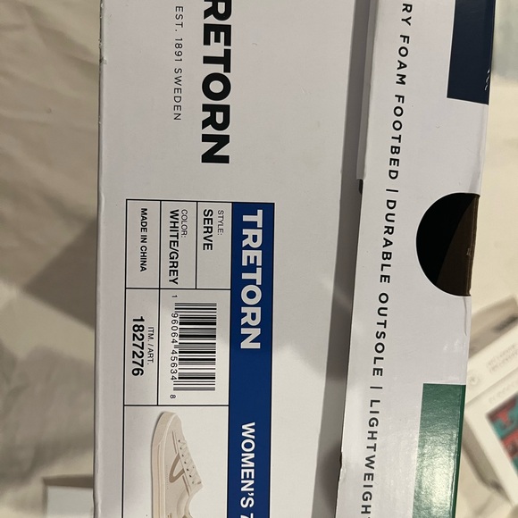 Tretorn White and Gray Sneakers - Picture 7 of 7